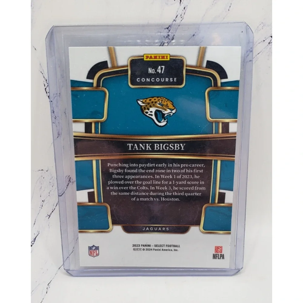 2023 Panini Select Concourse Tank Bigsby #47 (RC) - Picture 2 of 4